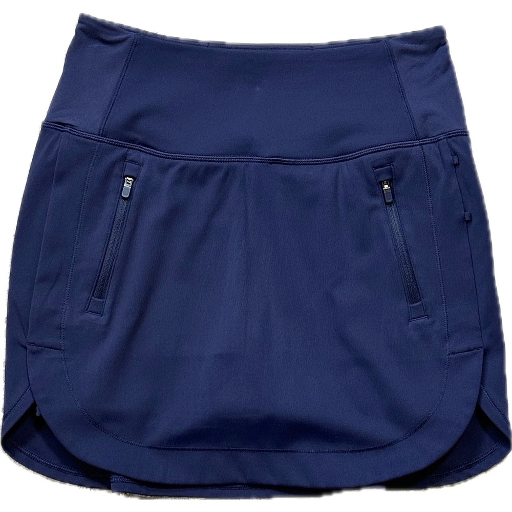 Athleta Fairway Golf Skort 16" XS Navy Blue Active Performance Skirt